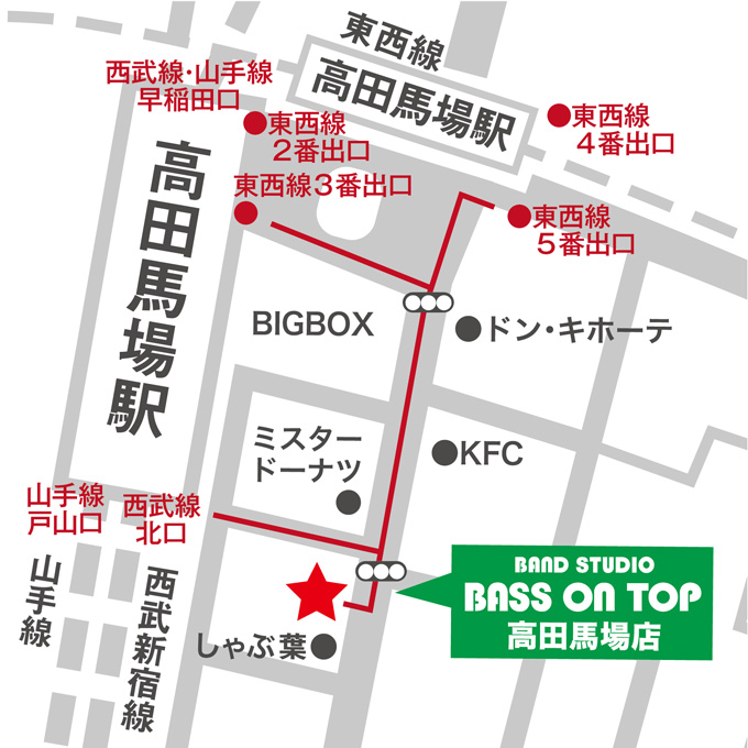 高田馬場店 地図